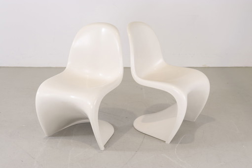2x Vintage Panton Chair von Verner Panton - Herman Miller