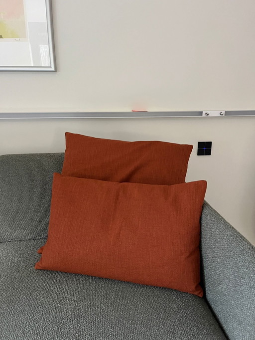 Kussens oranje prachtige stof