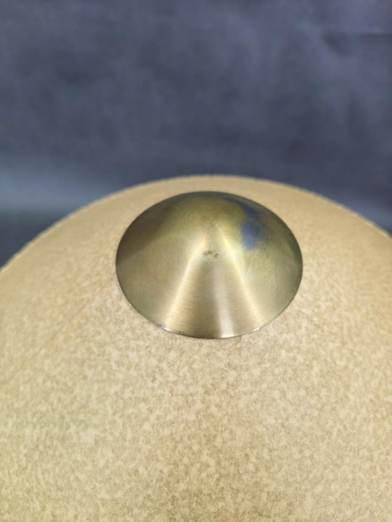 Image 1 of Lampe de table Helena Frantová, abat-jour en chrome et papier, Tchécoslovaquie, années 1960