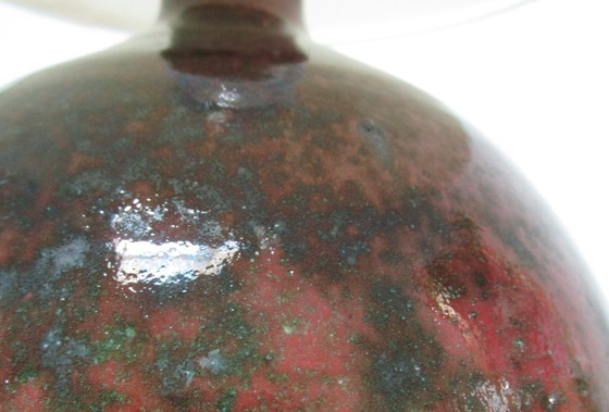 Image 1 of Fontgombault-Lampe, glasiertes Steinzeug, signiert