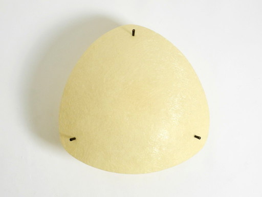 Bellissima e rara lampada da soffitto in fibra di vetro moderna di metà secolo