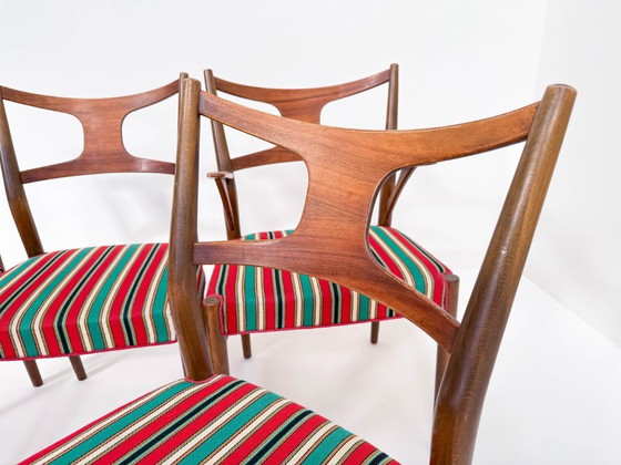 Image 1 of Satz von 5 seltenen Kurt Østervig Esszimmerstühlen von Randers Furniture, 1950er Jahre