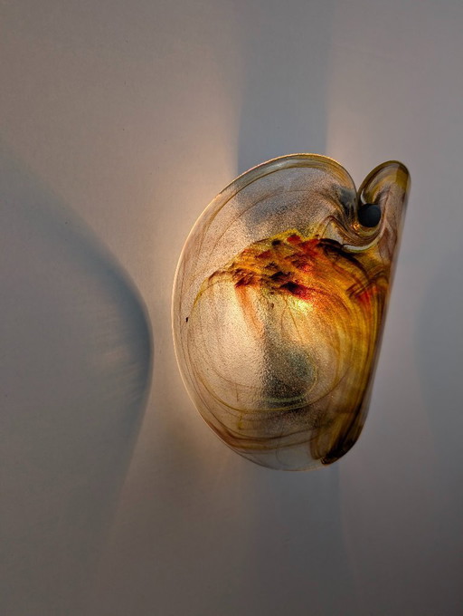 Per Lütken voor Holmegaard Glass Sconce, Denemarken, jaren 70