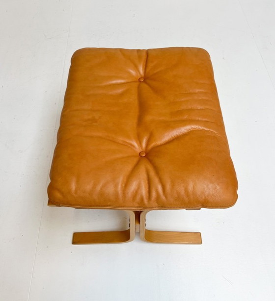 Image 1 of Fauteuil Siesta avec repose-pieds, conçu par Ingmar Relling pour Westnofa, années 1970