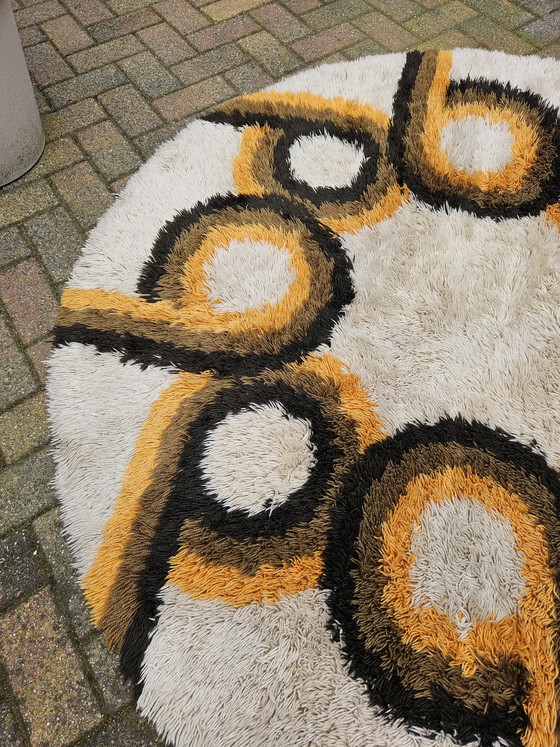 Image 1 of Tapis en laine Rya de l'ère spatiale