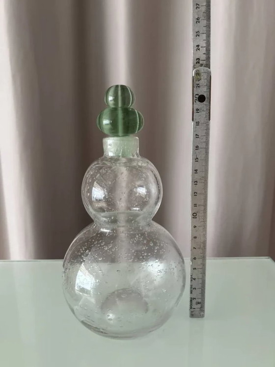 Superb Signed Blown Glass Carafe – Federico Restrepo, Glass & Decanter (photo 10 of 10)