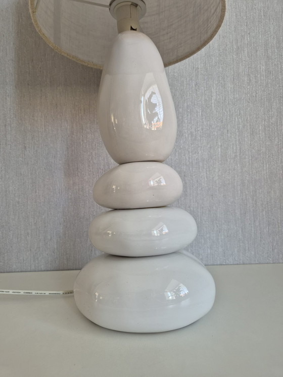 Image 1 of Stone Table Lamp François Chatain Style