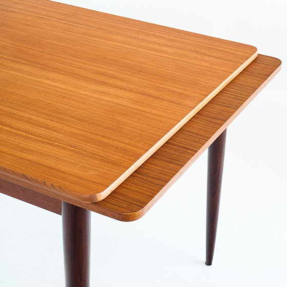 Scandinavian Style Teak Dining Table With Extensions, France, 1960s – Wood (photo 10 of 14)