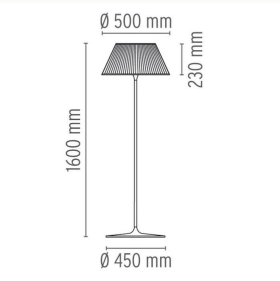 Philippe Starck for Flos: Romeo Moon F design floor light, Aluminium, Metal, Silver (photo 7 of 10)