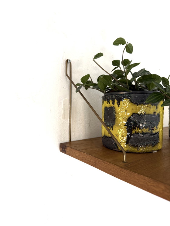 Image 1 of Vintage oak wall shelf '60