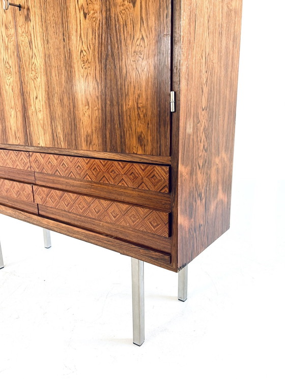 Image 1 of Vintage-Highboard aus Palisanderholz, 1960er Jahre