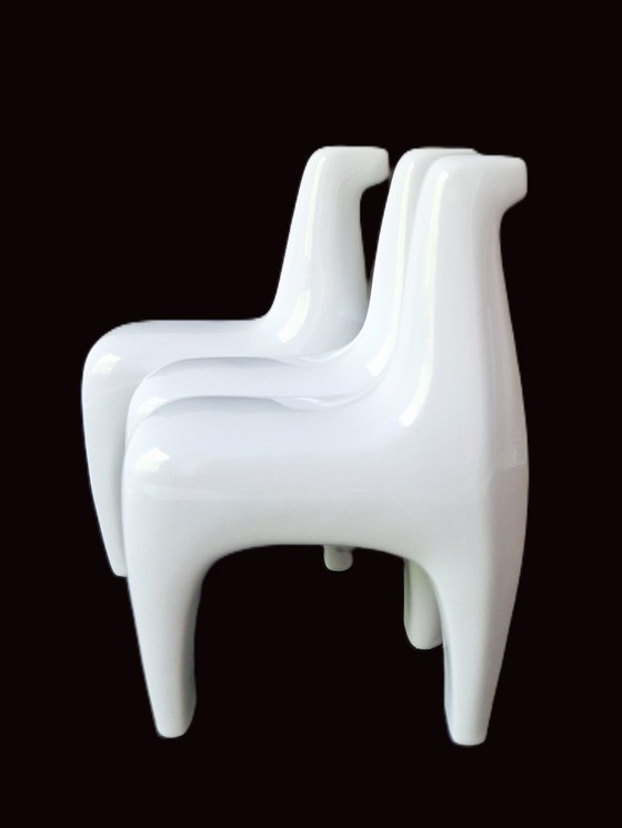 Image 1 of Bing & Grøndahl - Sculpture with 3 horses by Agnethe Jørgensen