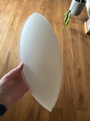 4x IKEA Klaviatur wall lamp with frosted glass and metal