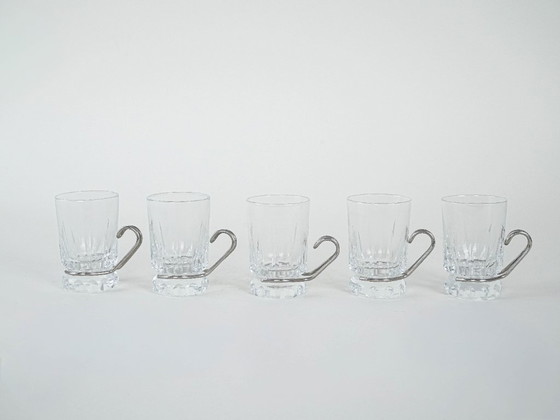 Image 1 of Teegläser-Set, italienisches Design, 1970er Jahre, hergestellt in Italien