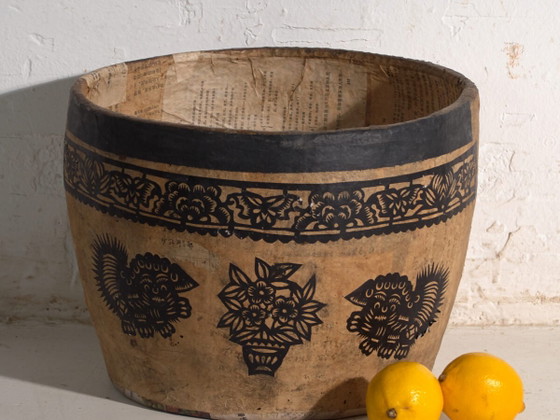 Antique Chinese papier-mâché container – China, circa 1900 – Decorative Objects (photo 2 of 40)