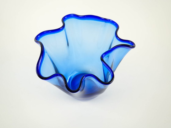 Image 1 of Cobalt-blue tulip vase, Danish design, 1970s, made in Denmark