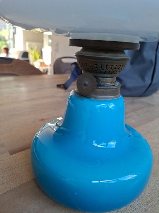 Lampada da scrivania Oil Light di Fog & Mørup, anni '50 – Lampade da scrivania, Vetro, Ottone (photo 2 of 5)