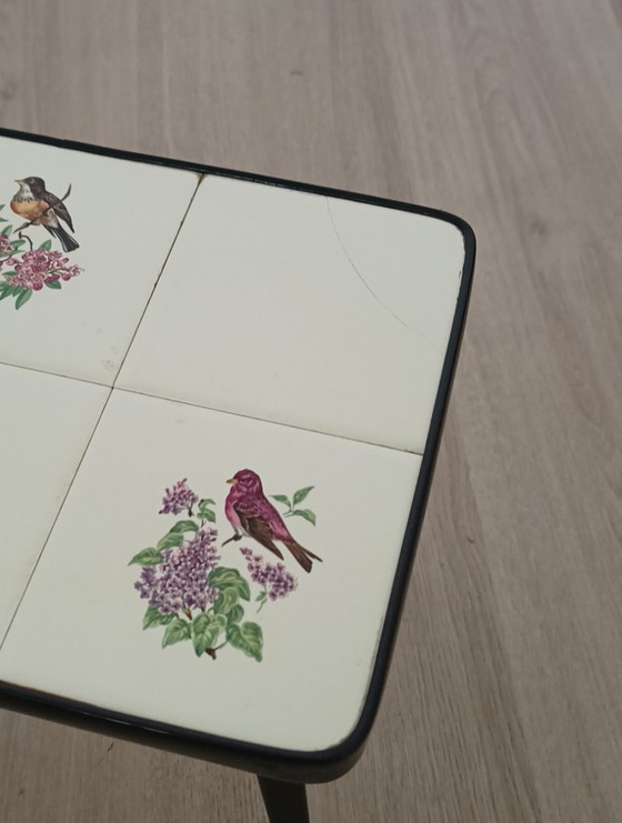 Image 1 of Table d'appoint Vaza Roden avec tableau en carreaux