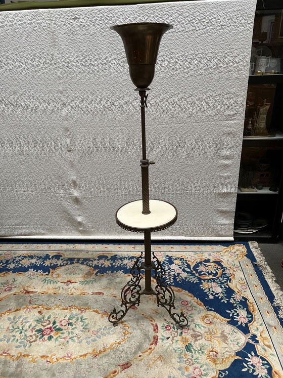 Lampada da terra. – Lampade da terra, Bronze, Brass, Art Deco (photo 3 of 4)