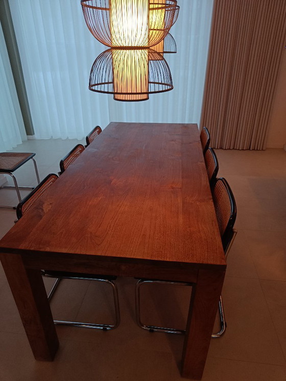Image 1 of Heavy Solid Teak Dining Table (200x100)