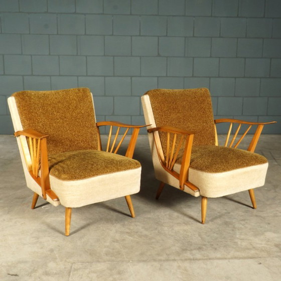 Image 1 of Vintage cocktailfauteuils – duo-tone – jaren 60