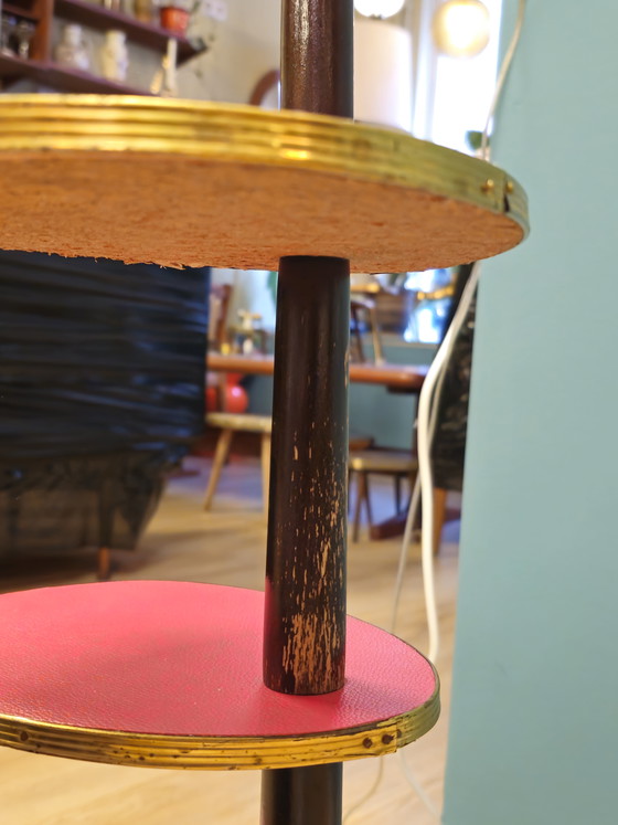 Image 1 of Vintage Plantentafel Bijzettafel Plantentafeltje Tafeltje 