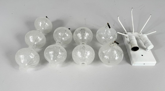 Image 1 of Ensemble de 2 appliques murales, modèle : « Tulipan 9 WA » pour KALMAR FRANKEN KG, Autriche, années 1960