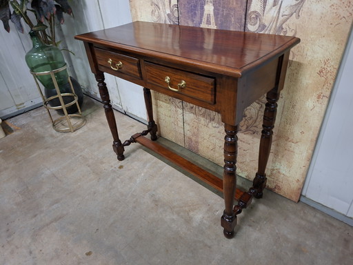 Klassieke Engelse sidetable, wandconsole haltafel afm. 95x38cm en 82cm hoog.  

