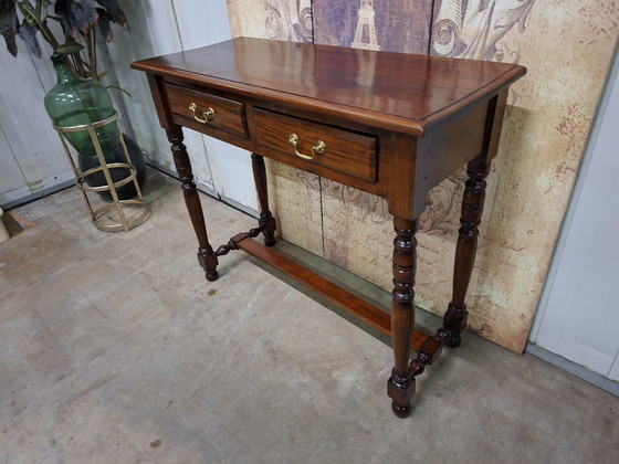 Image 1 of Klassieke Engelse sidetable, wandconsole haltafel afm. 95x38cm en 82cm hoog.  
