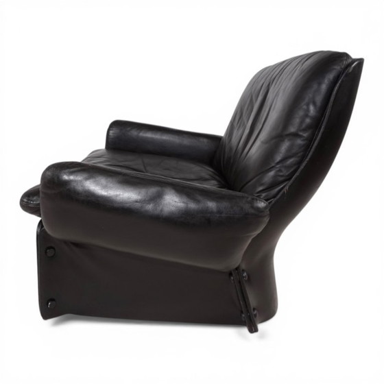 Image 1 of Fauteuil lounge en cuir Carl Straub, 1970