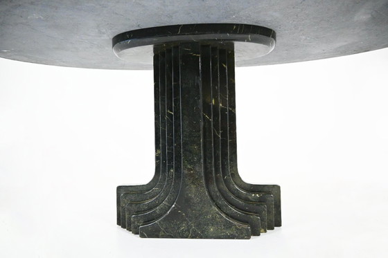 Image 1 of Ovale eettafel "Argo" van Carlo Scarpa voor Simon Gavina, jaren 70
