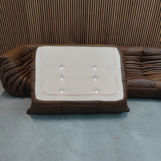 Image 1 of Ligne Roset Togo Set Mocca Leder