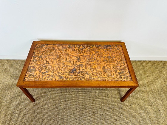 Image 1 of Mesa de centro escandinava de teca y cobre, 1960