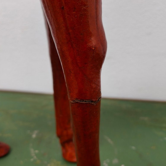 Image 1 of Vintage handmade leather Drommedaris statue