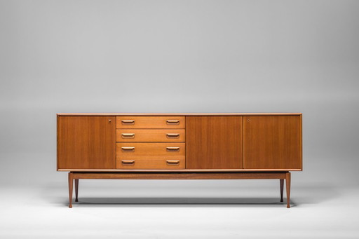 Buffet danois en teck par Gunnar Nielsen pour Tibergaard, années 1960