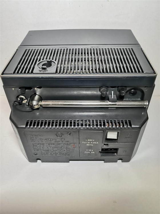 Image 1 of Rare Vintage Soviet Retro Mini Portable TV Collectible / Black & White 80s