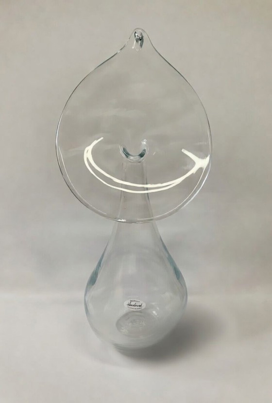 Image 1 of Exclusive 43 cm hand-blown glass vase by master glassblower Gerardo Cardinale