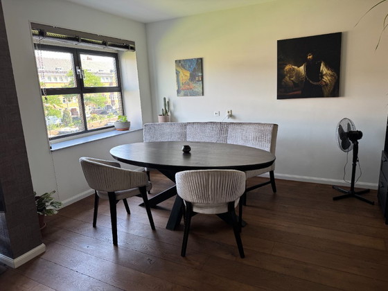 Image 1 of Table de salle à manger ovale, canapé et chaises, 5 couverts (sur mesure)