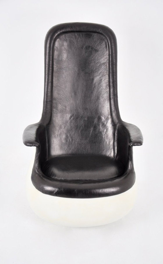 Sessel „Culbuto“ von Marc Held für Knoll International, 1960er Jahre – Leather, Fiberglass (photo 7 of 10)