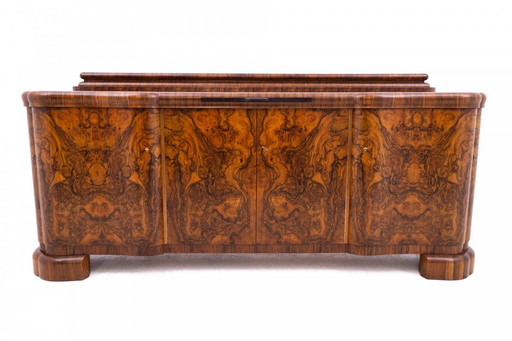 Grande commode Art Déco des années 1940, Pologne.