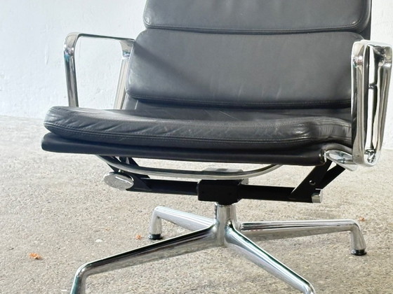 Fauteuil EA 222 Aluminium Group de Charles et Ray Eames, années 1980 – Vitra, Leather (photo 11 of 18)