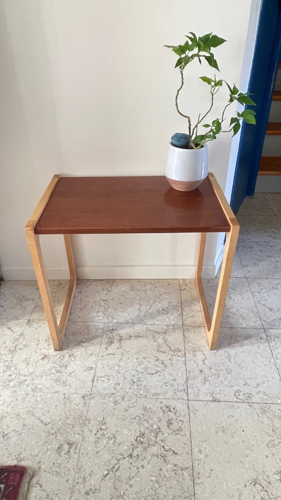 Image 1 of Tavolino da caffè vintage in legno esotico