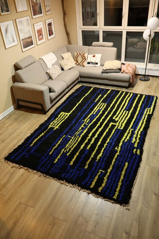 Berber carpet wool rug floor rug new 220 x 290 cm color rug carpet Berber runner large interior unique high pile original