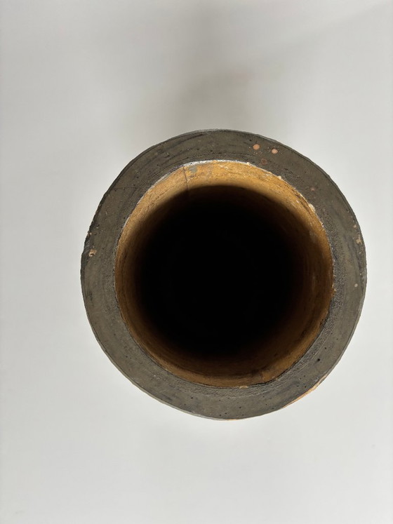 Image 1 of Rare 60s vase with stylized relief figures