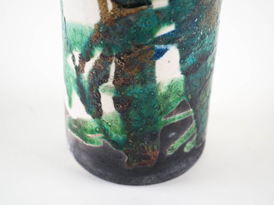 Vaso in ceramica, anni '70, prodotto in Europa, Vasi, Blu, Abstract (foto 8 di 12)