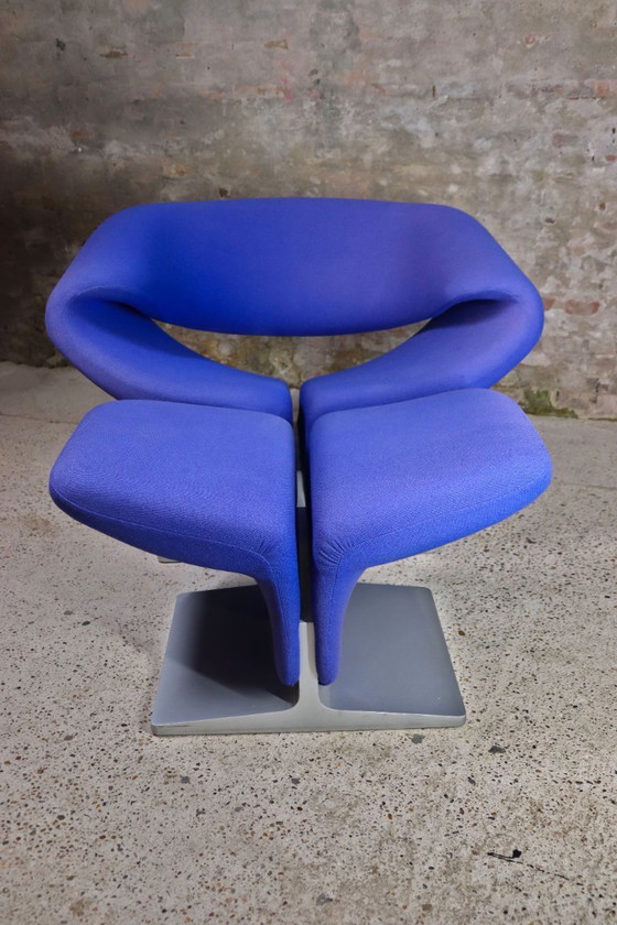 Image 1 of Artifort - F582 - Ribbon Chair + Ottoman - Pierre Paulin - 1990s