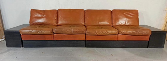 Image 1 of Divano modulare in pelle vintage COR