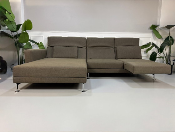 Image 1 of Brühl Moule Ecksofa Stoff Sofa Grau Braun Schlaffunktion