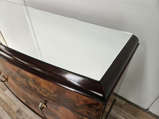 1940s Art Decò Milanese Sideboard in Briar Root and Mirror – dressoirs, Wood (photo 2 of 33)