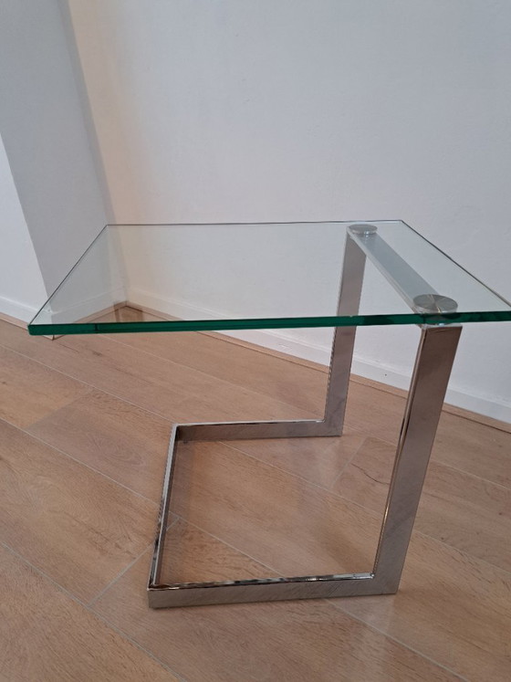 Image 1 of Tavolino Gebra, in vetro, design vintage